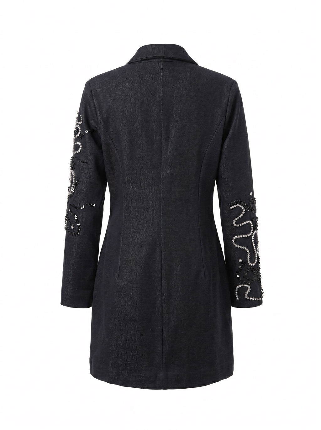 SoSaaVee Glam Up High blazer dress - ghost mannequin back view