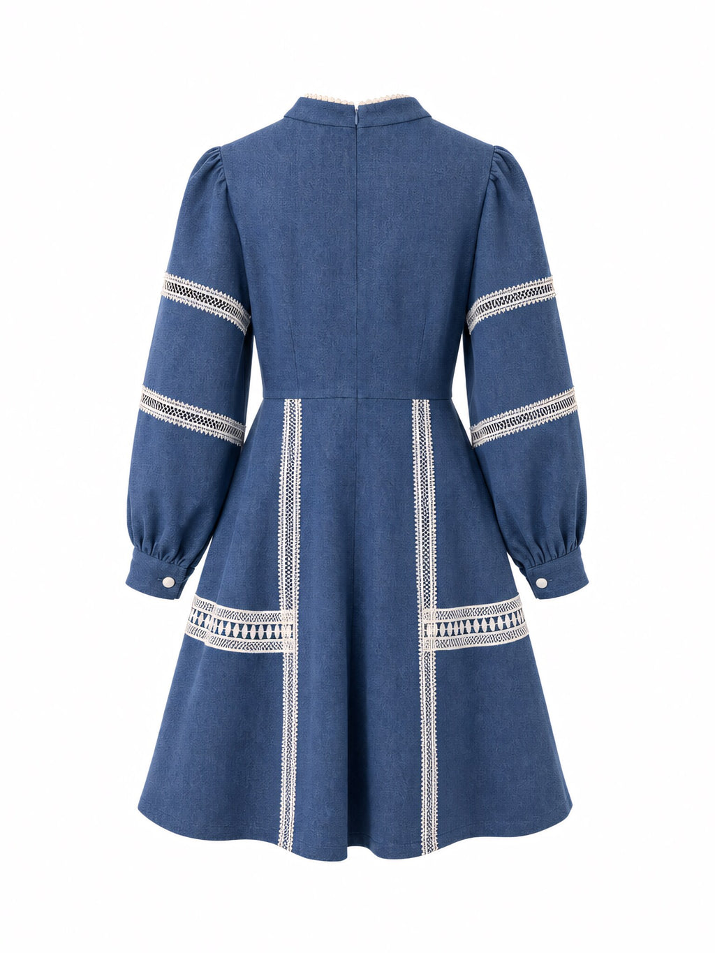 SoSaaVee Shop In Style blue denim mini dress - ghost mannequin back