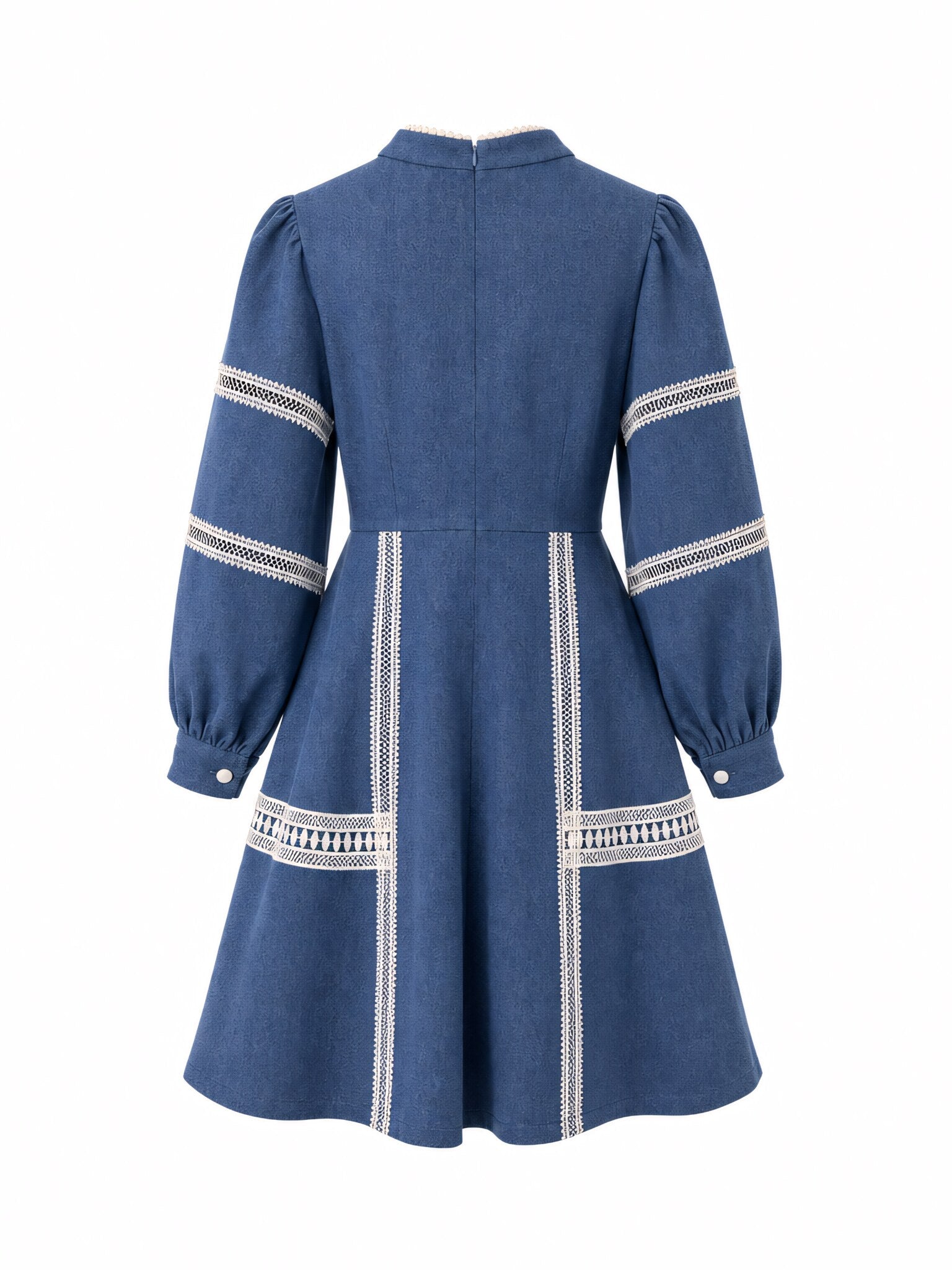 SoSaaVee Shop In Style blue denim mini dress - ghost mannequin back